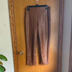 Old Navy Faux Leather Pants in Tan